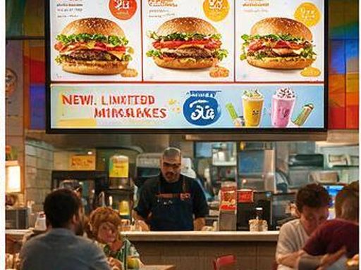 Restaurant digital menu boards